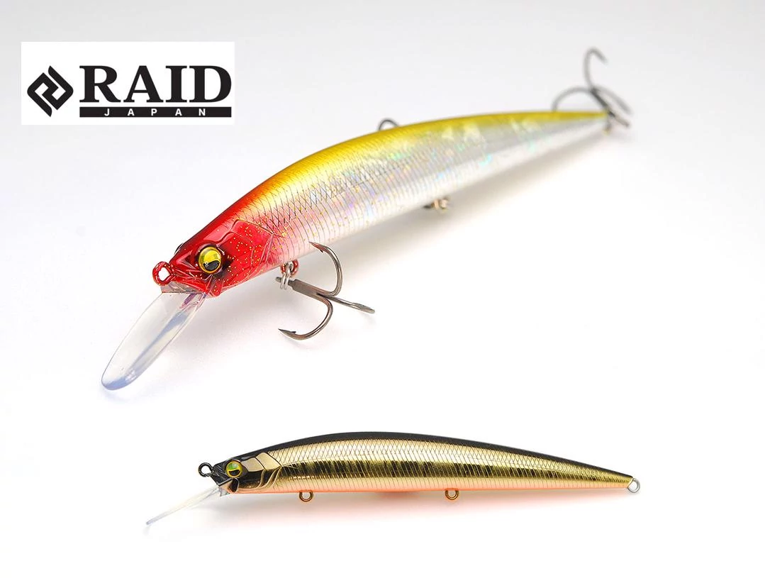 Raid Japan Level Minnow Plus 125mm 14g 004 Real Kinkuro wobbler