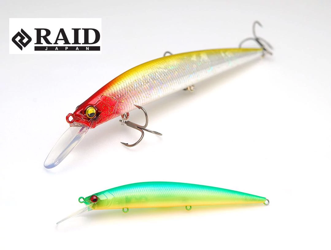 Raid Japan Level Minnow Plus 125mm 14g 006 Lime Chart wobbler