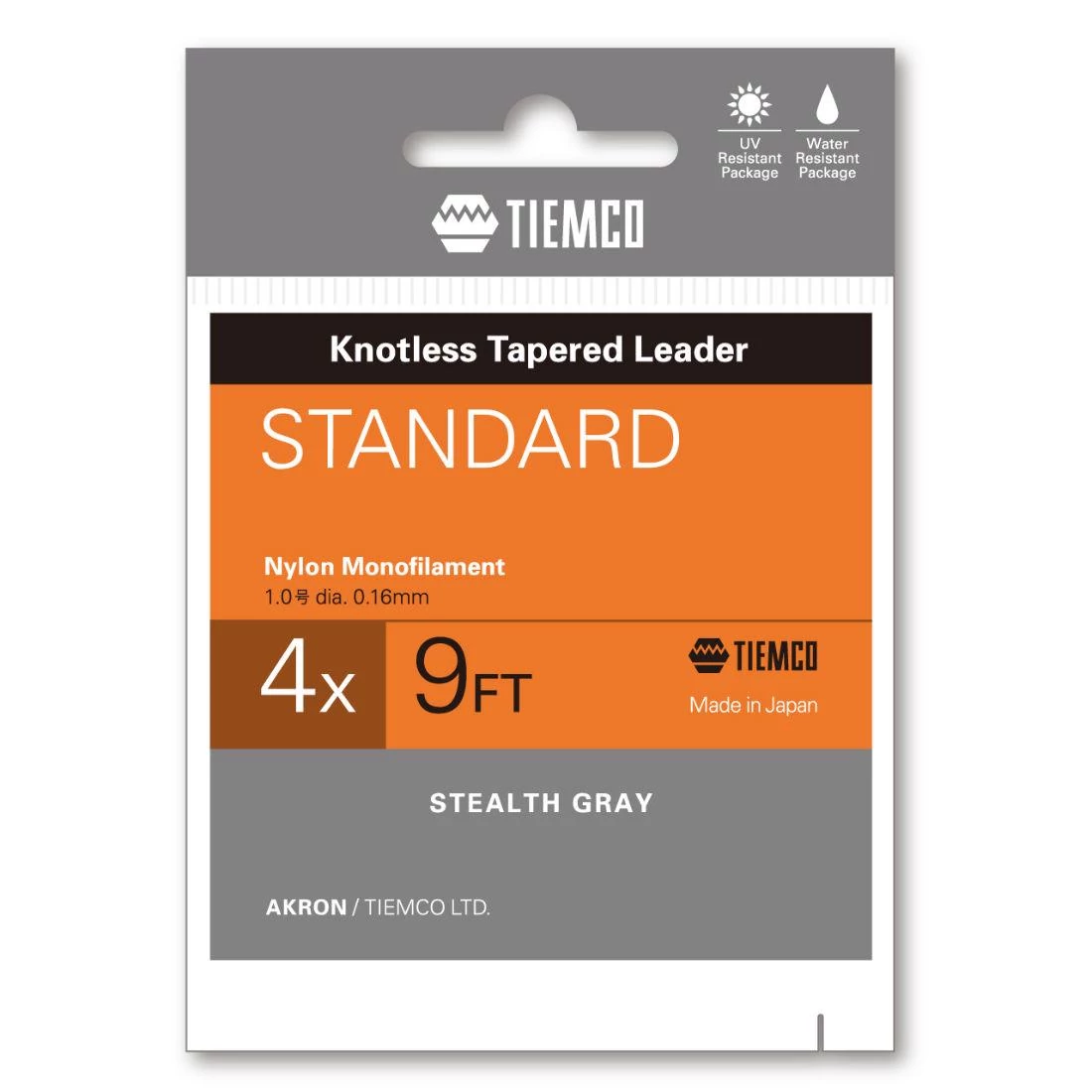 Tiemco Standard Tapered Leader 12ft 3X vékonyodó legyező előkezsinór