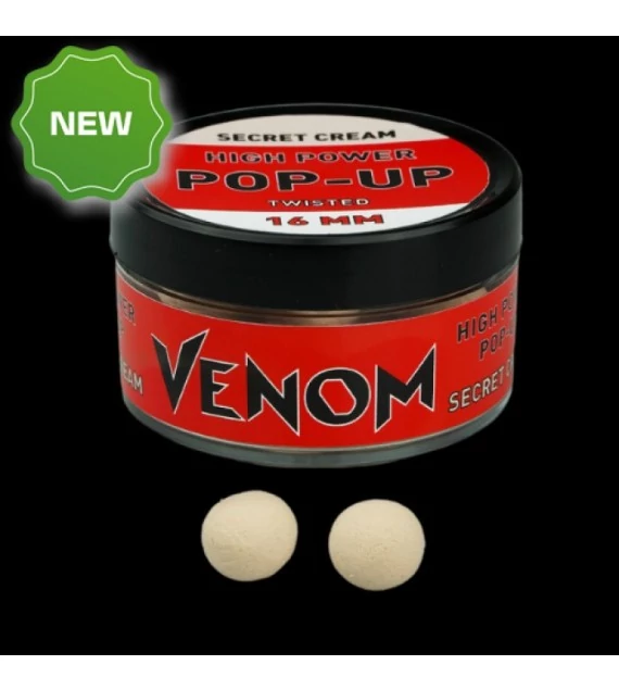 Feedermánia Venom High Power Pop-Up 16mm Secret Cream 45g, bojli