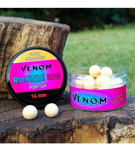 Feedermánia Venom Ronnie Rig Pop-Up 14mm Four Seasons/Rák-Édes Krém 45g, bojli