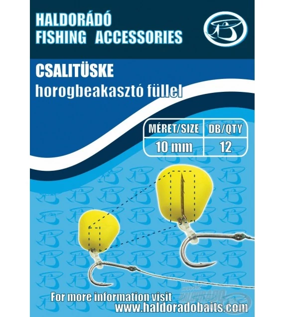 Haldorádó Csalitüske horogbeakasztó füllel 10mm 12 db/csg