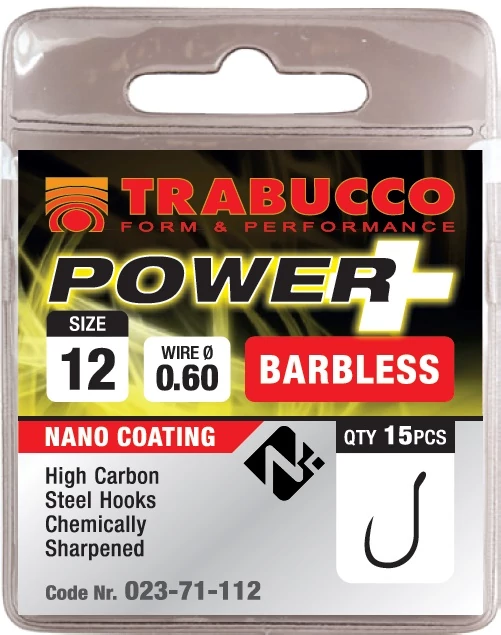 Trabucco Power + szakállnélküli horog, méret: 15