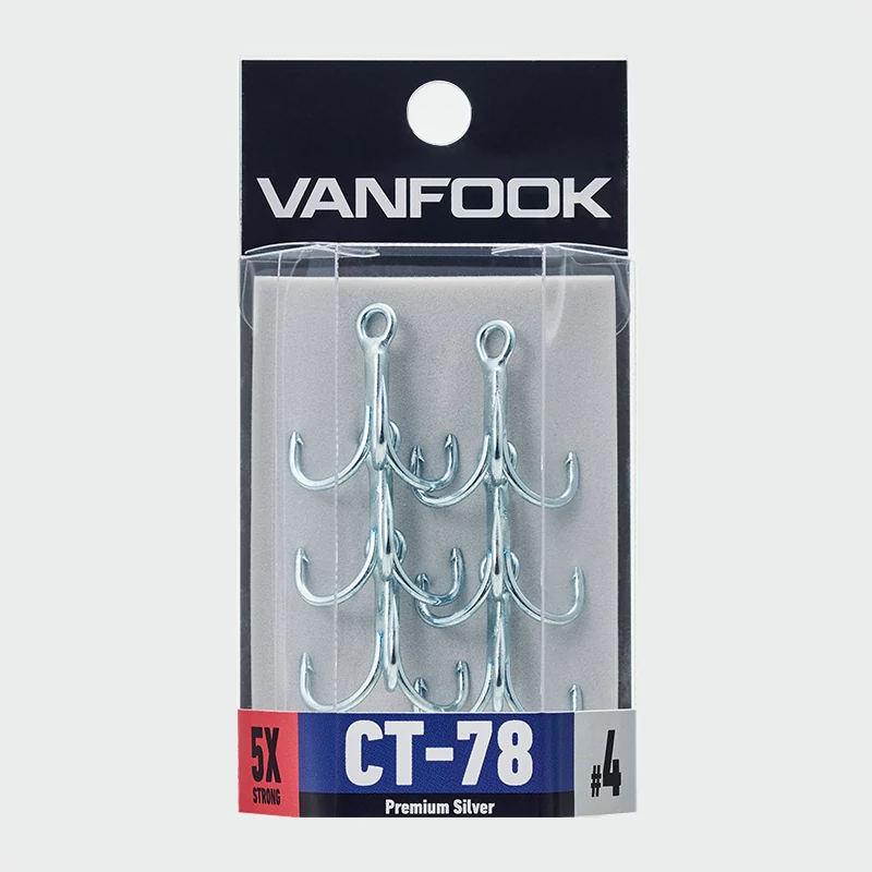 Vanfook CT-78 1 hármas horog 4db