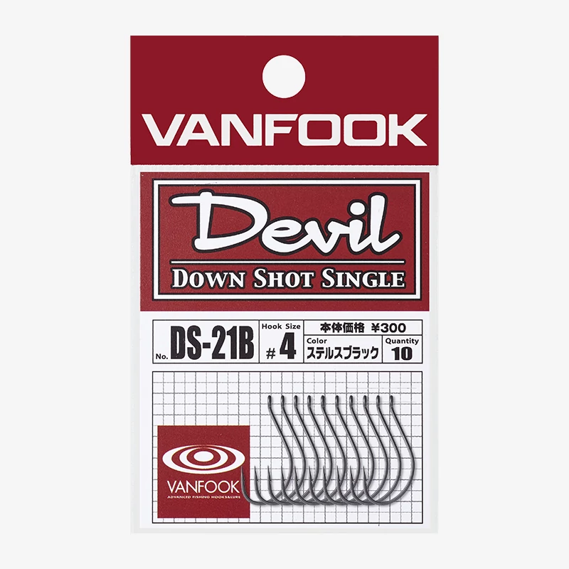 Vanfook DS-21R Devil 7 dropshot horog 10db