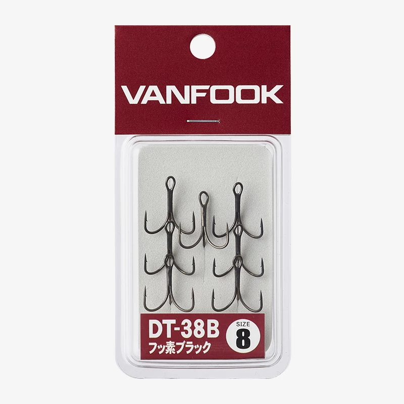 Vanfook DT-38B 4 hármas horog 6db