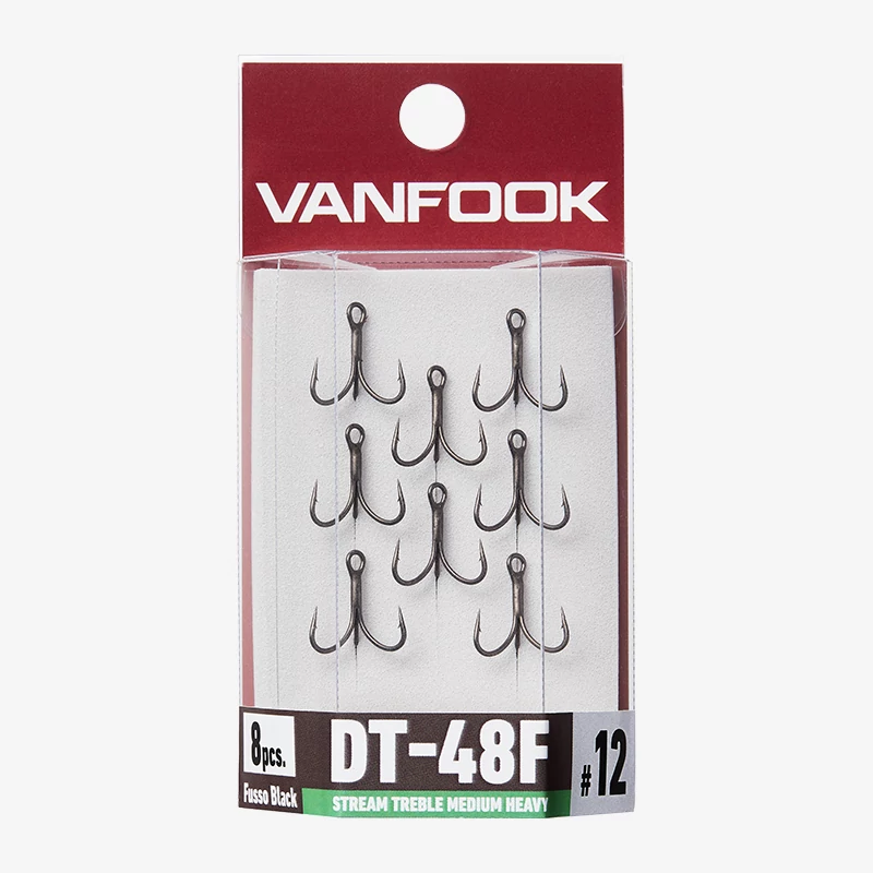 Vanfook DT-48F 10 hármas horog 8db