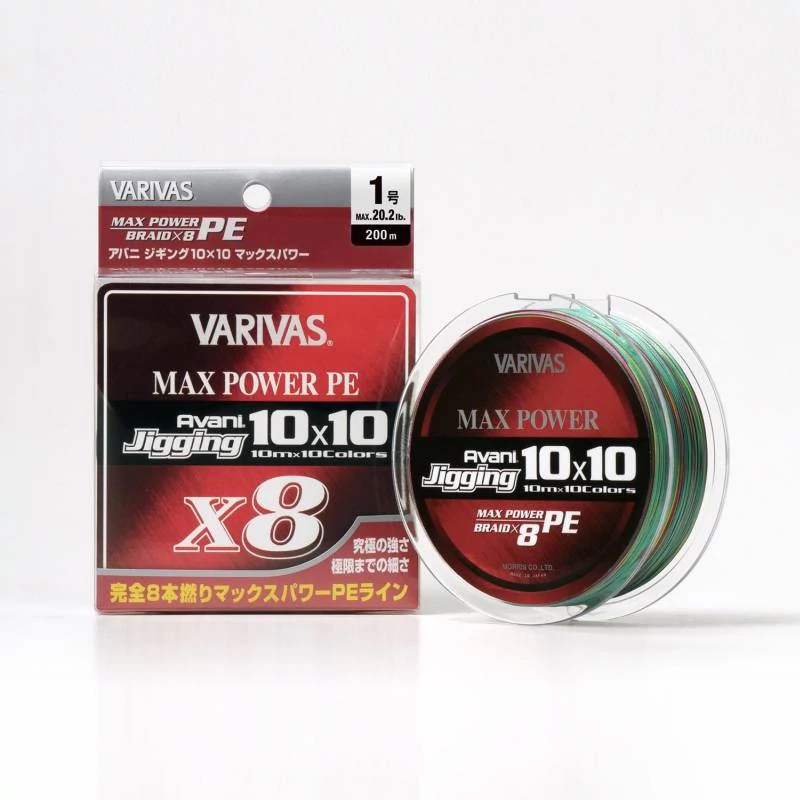 Varivas Avani Jigging Max PE X8 10mX10 Color 300m #6,0 0,405mm 85lbs fonott zsinór