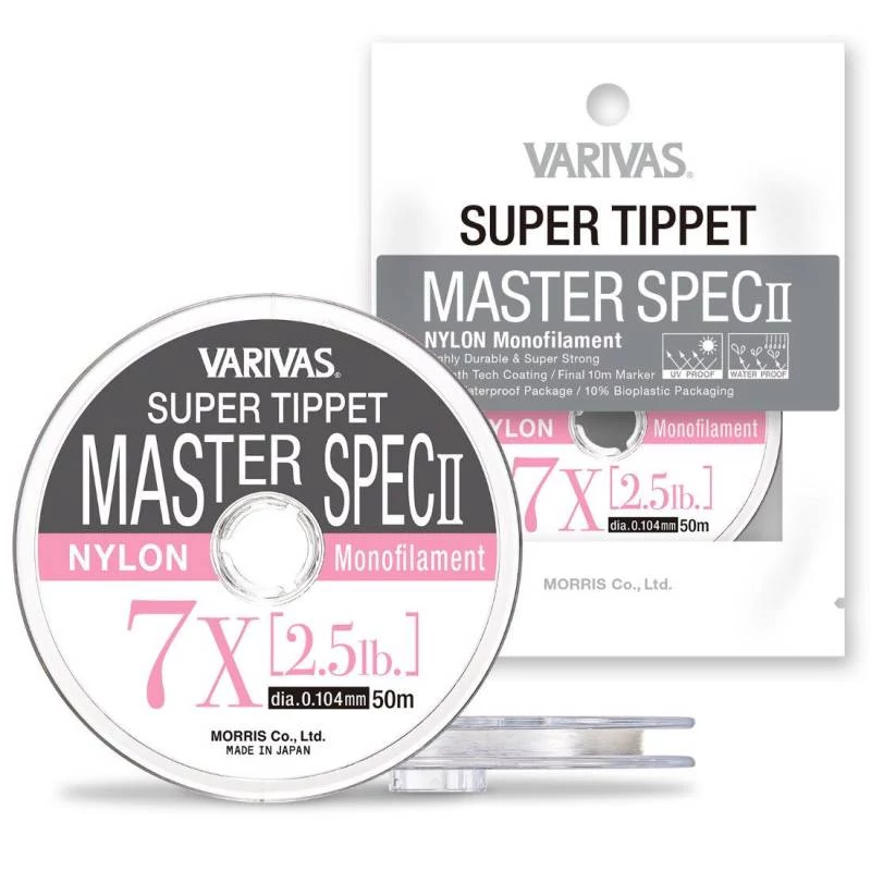 Varivas Super Tippet Master Spec II Nylon 6X 50m 0,128mm 3,5lbs legyező előkezsinór