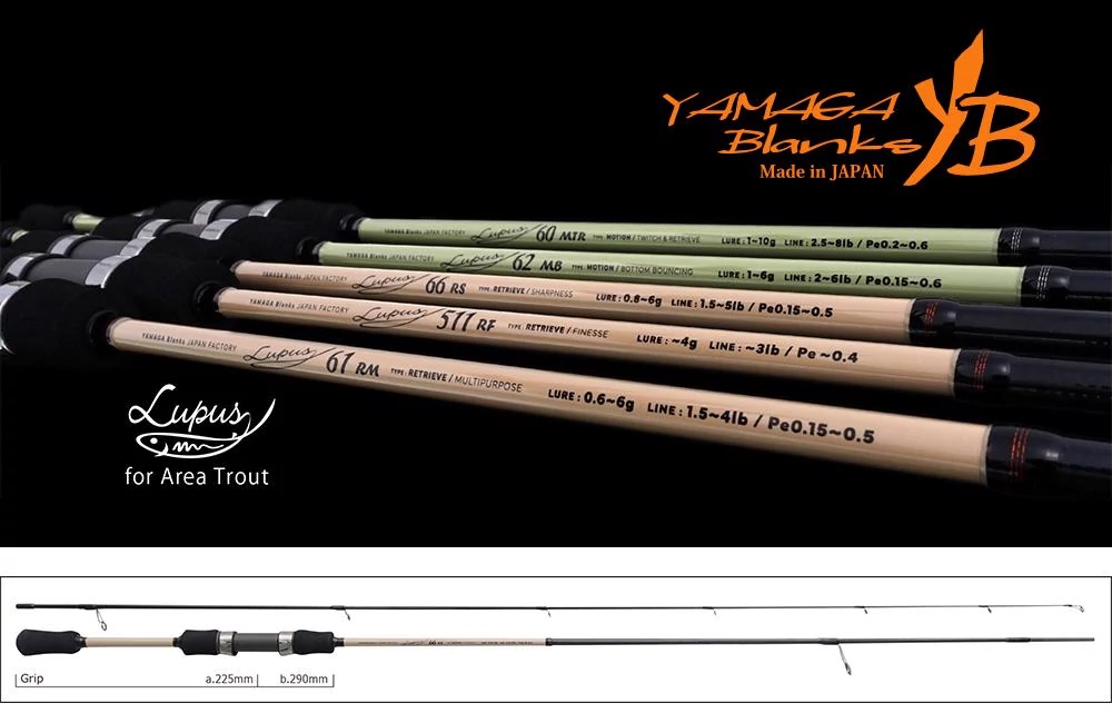 Yamaga Blanks Lupus Area 66RS Retrieve 1.99m 0.8-6gr pergető horgászbot