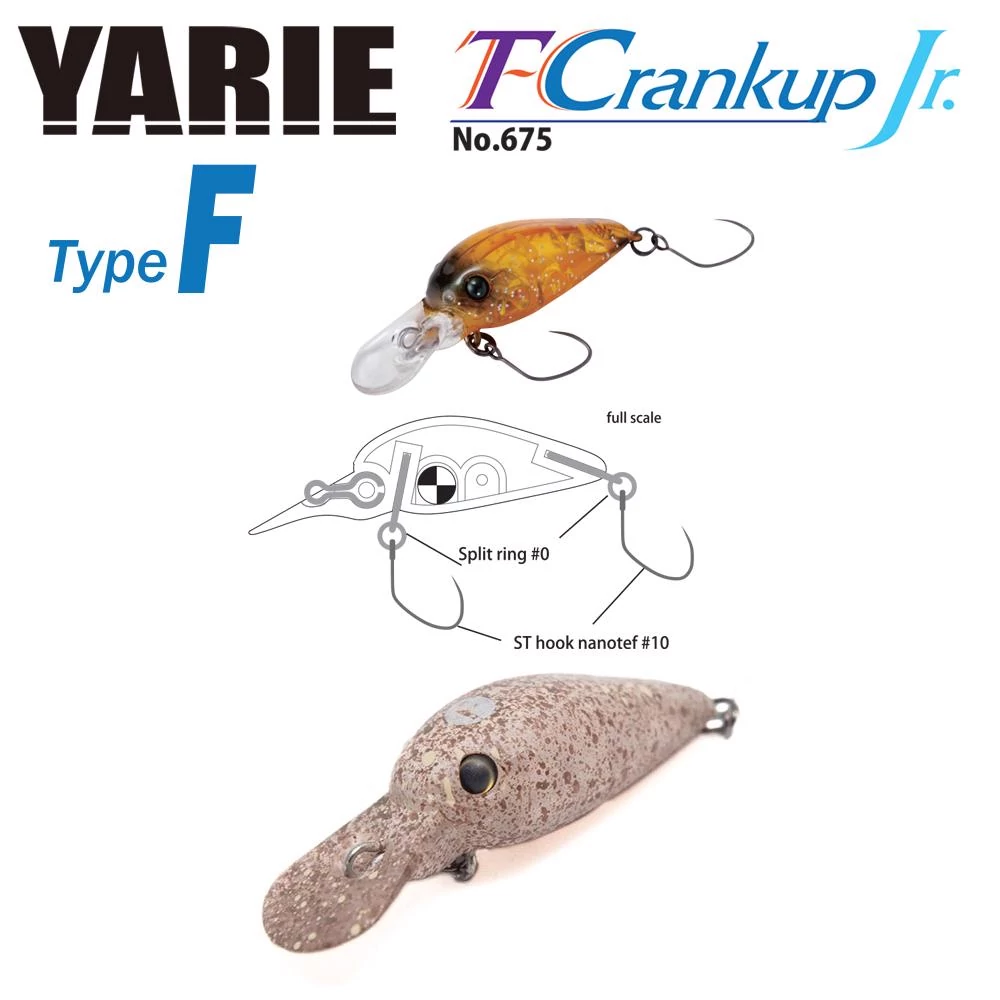 Yarie 675 T-Crankup JR Type F 28mm 1.8gr C24 PonT wobbler