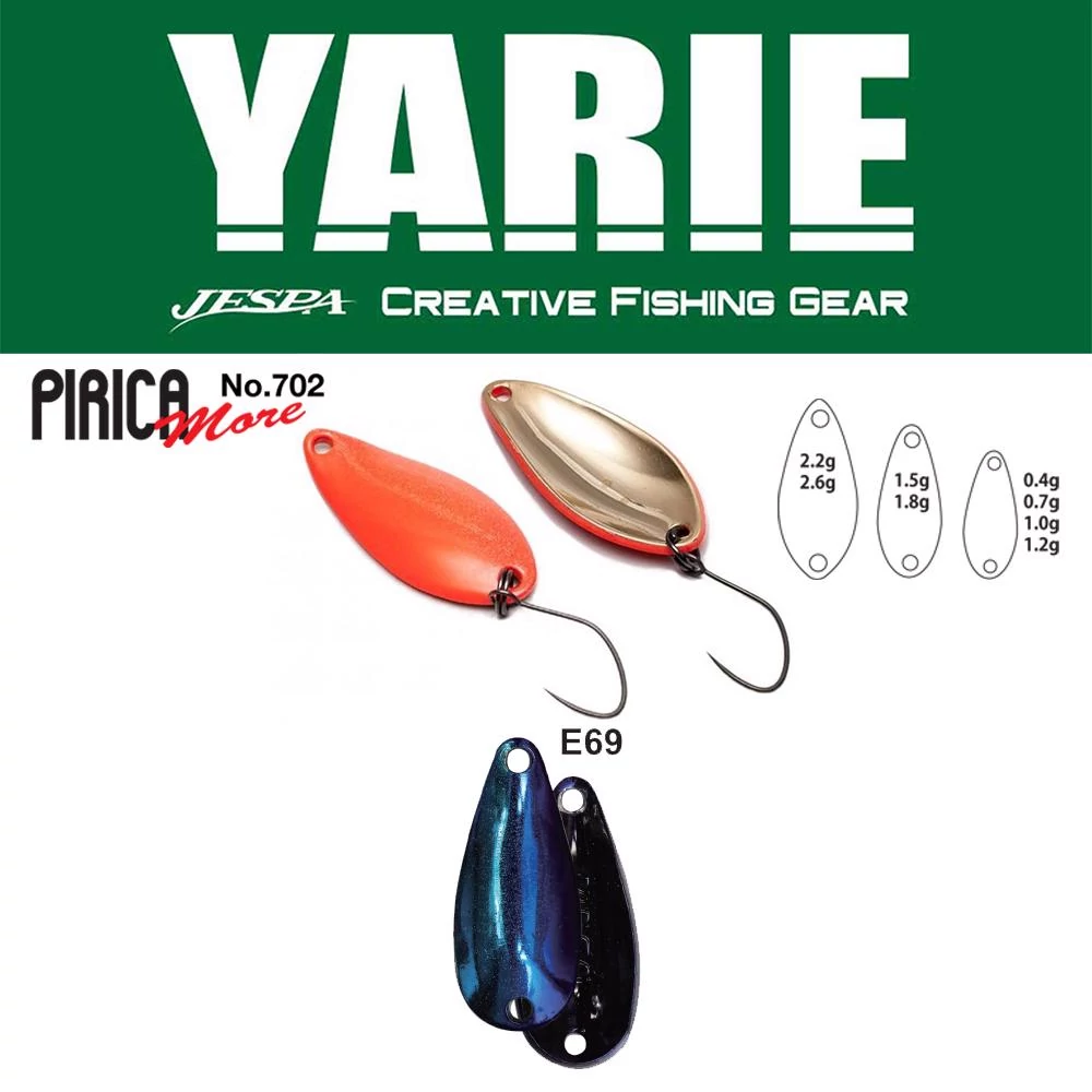 Yarie 702 Pirica More 2.2gr E69 Fire Blue kanál villantó