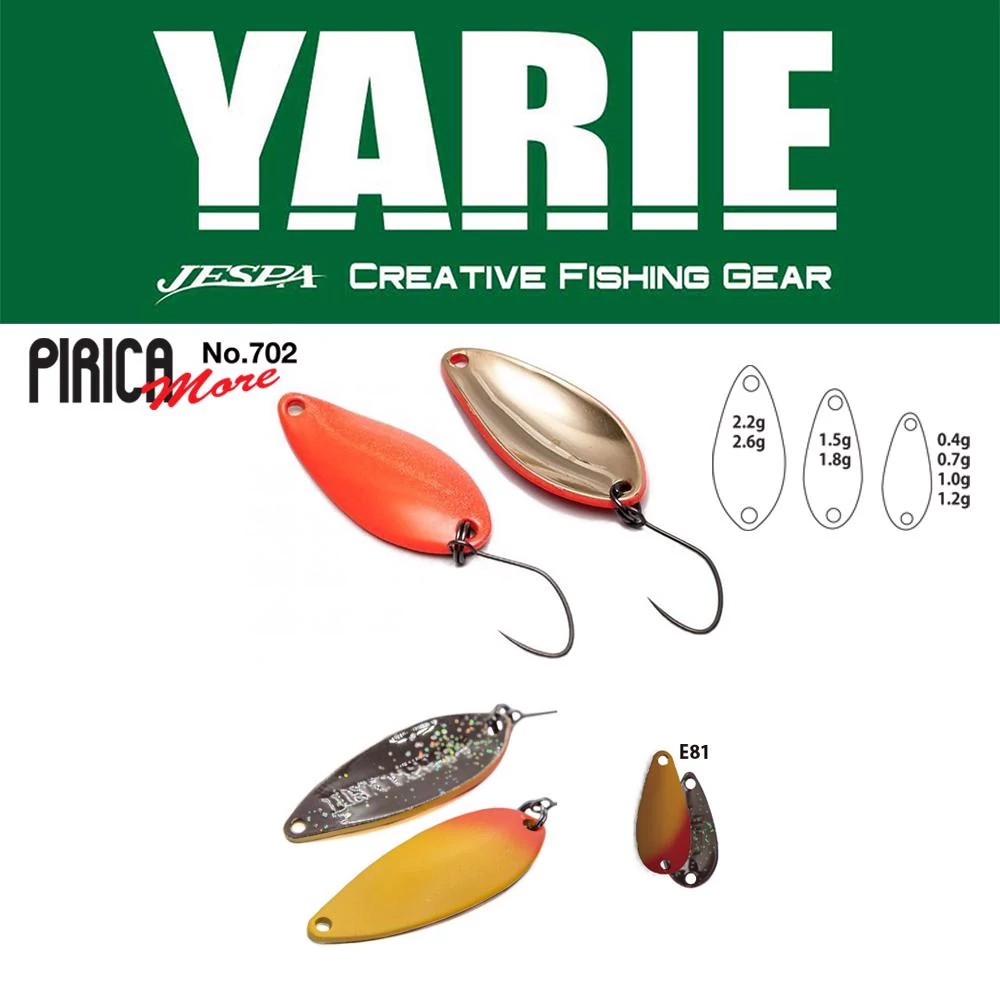 Yarie 702 Pirica More 2.2gr E81 Murasaki Uni kanál villantó