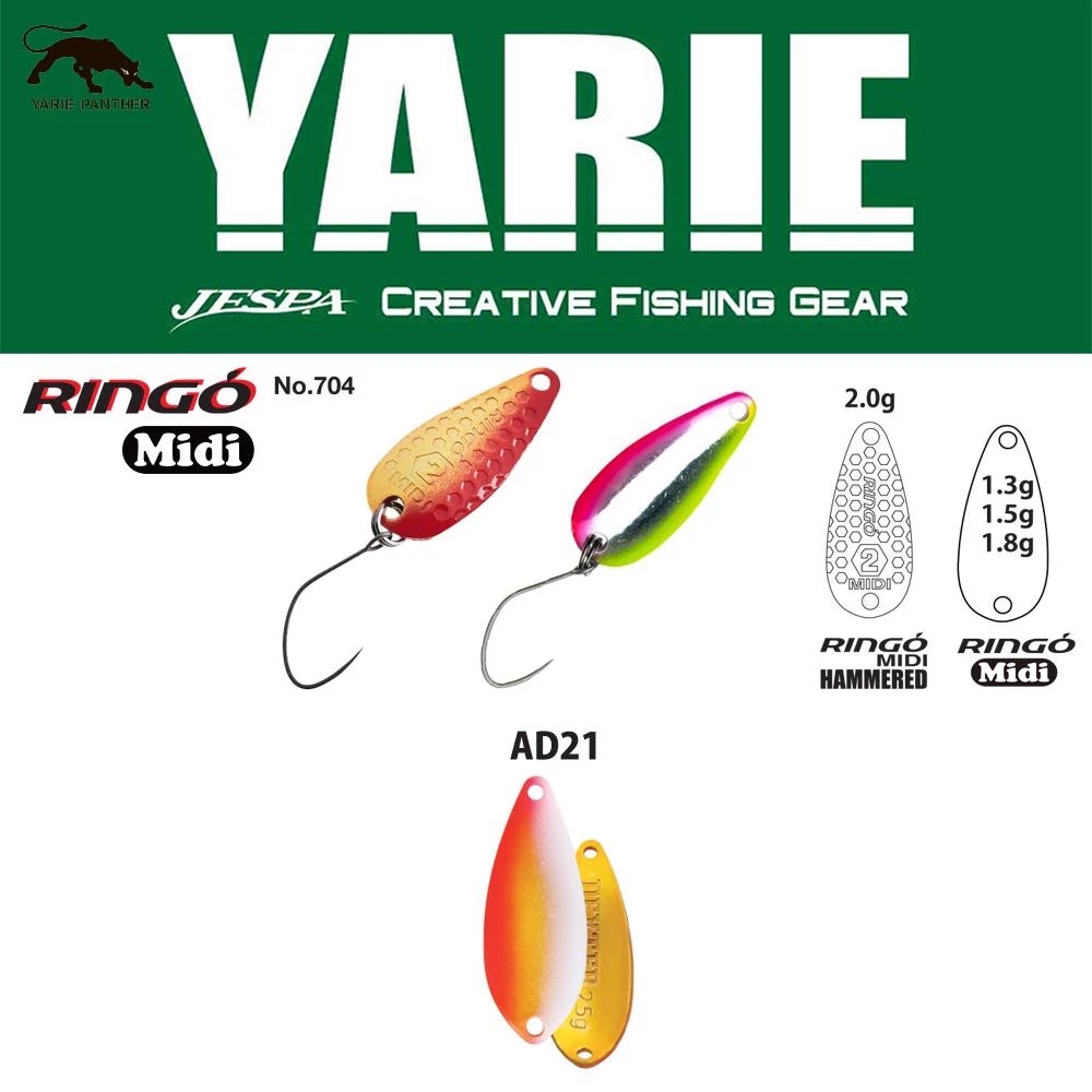 Yarie 704 Ringo Midi 1.8gr AD21 Uzakin kanál villantó