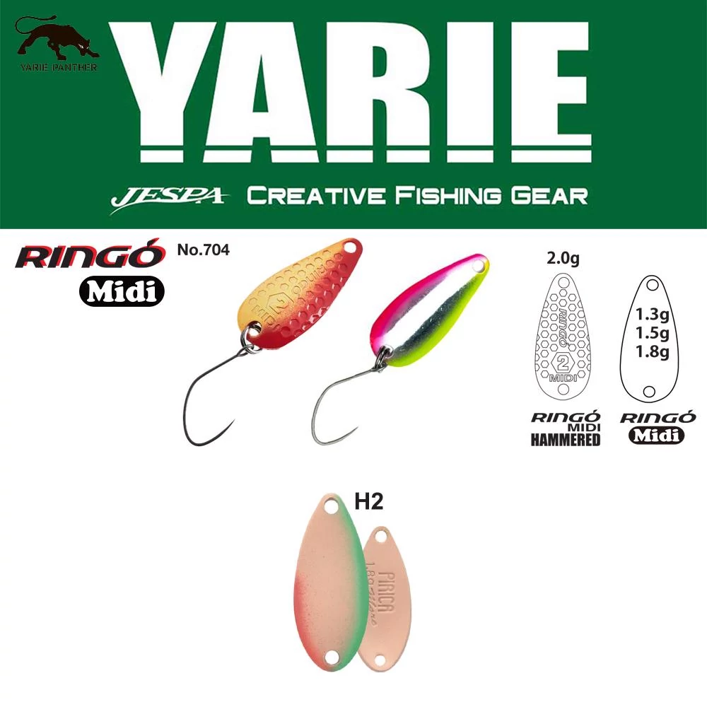 Yarie 704 Ringo Midi 1.8gr H2 Salmon kanál villantó