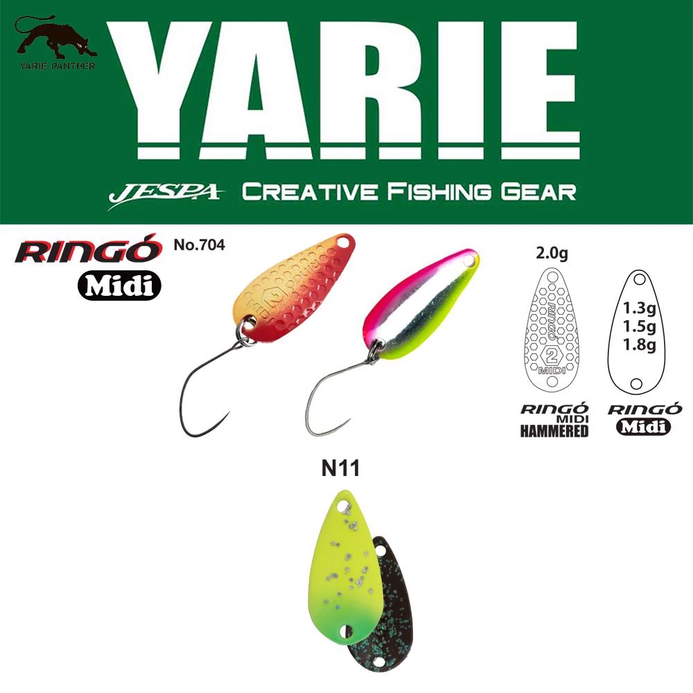 Yarie 704 Ringo Midi 1.8gr N11 Nanohana kanál villantó