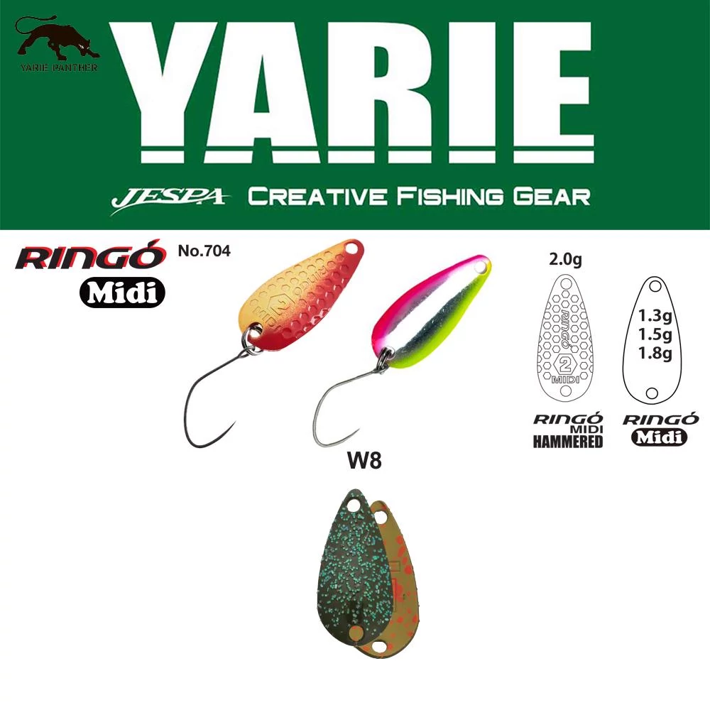 Yarie 704 Ringo Midi 1.8gr W8 Wadatami kanál villantó