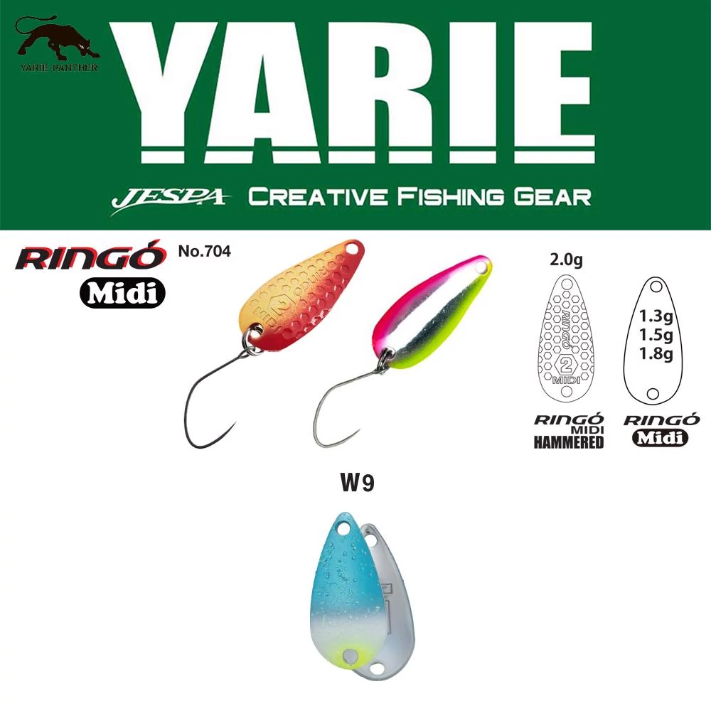 Yarie 704 Ringo Midi Hammered 2.0gr W9 Blues kanál villantó