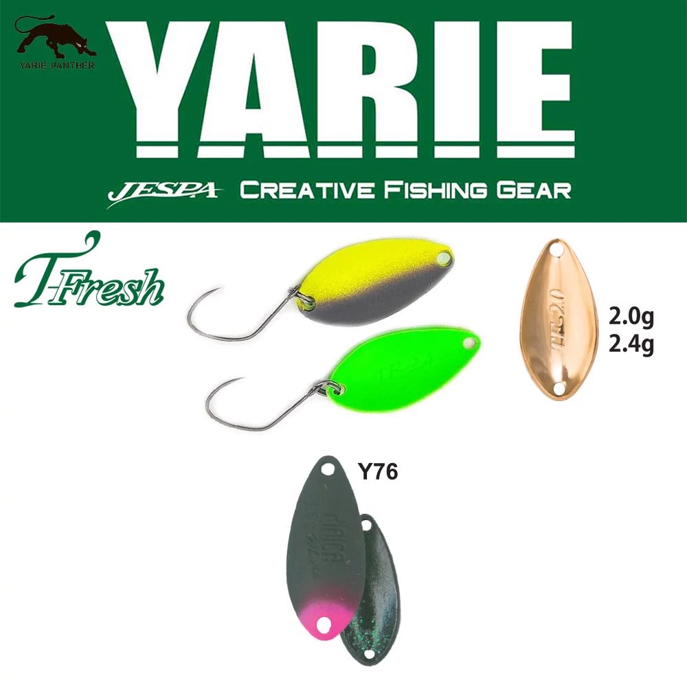 Yarie 708T T-Fresh 2.4gr Y76 Olive/Pink Tail kanál villantó